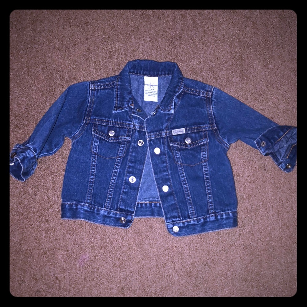 Calvin Klein 6-9MO Infant Jean Jacket EUC!